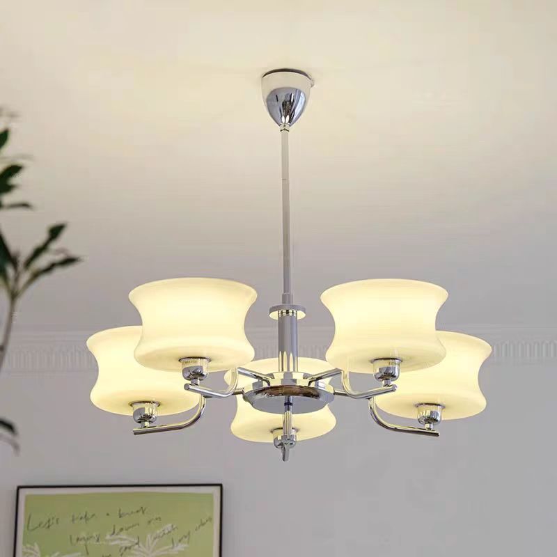 Interior Design Years - Belue Kroonluchter Frans melkwit glas licht