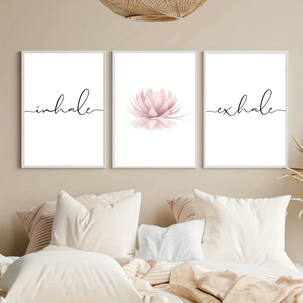 Abstract Canvas Set - 3 stks/set Inhaleren Uitademen Zen Abstract