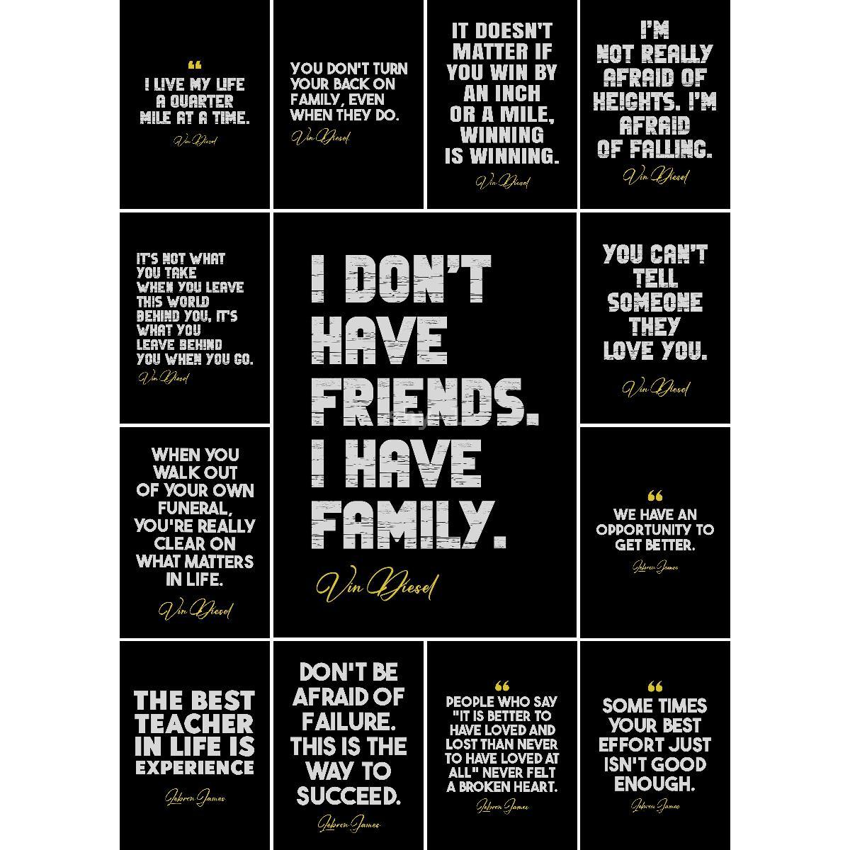 Interior Design Landscape - Vin Diesel Text Art Poster Uniek
