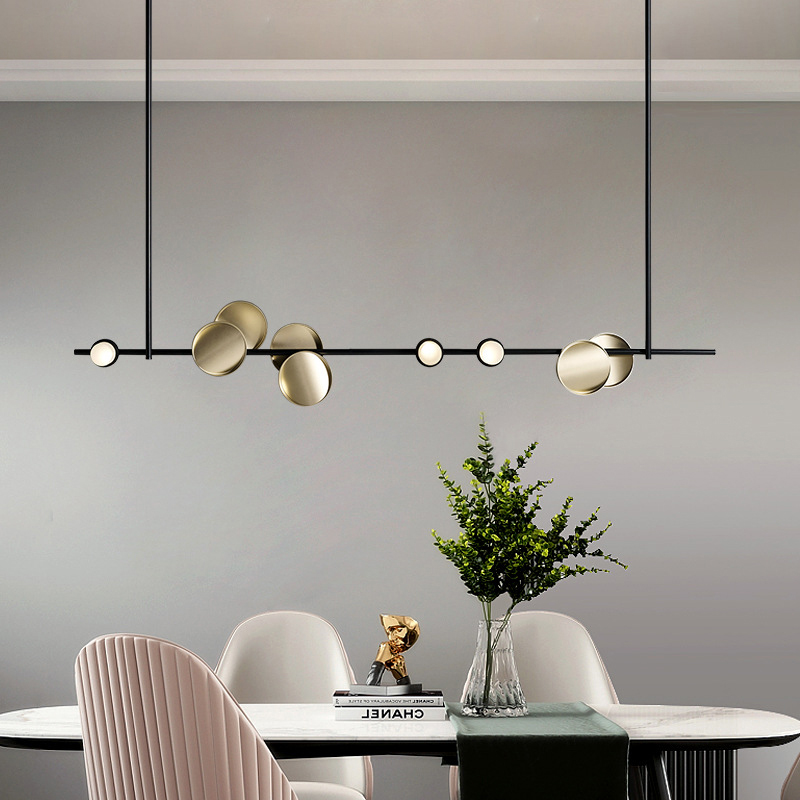 Interior Design Kitchen And Living Room - Modern minimalistisch decor plafond kroonluchter lamp