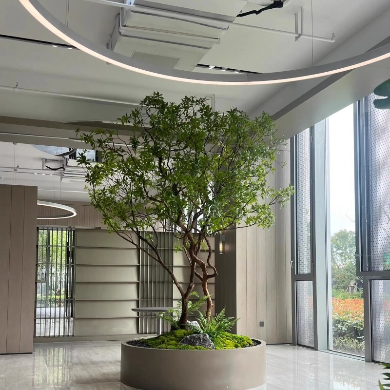 Interior Design Landscape - Kunstgroen, woonkamerdecoratie aan de binnenkant, bionisch