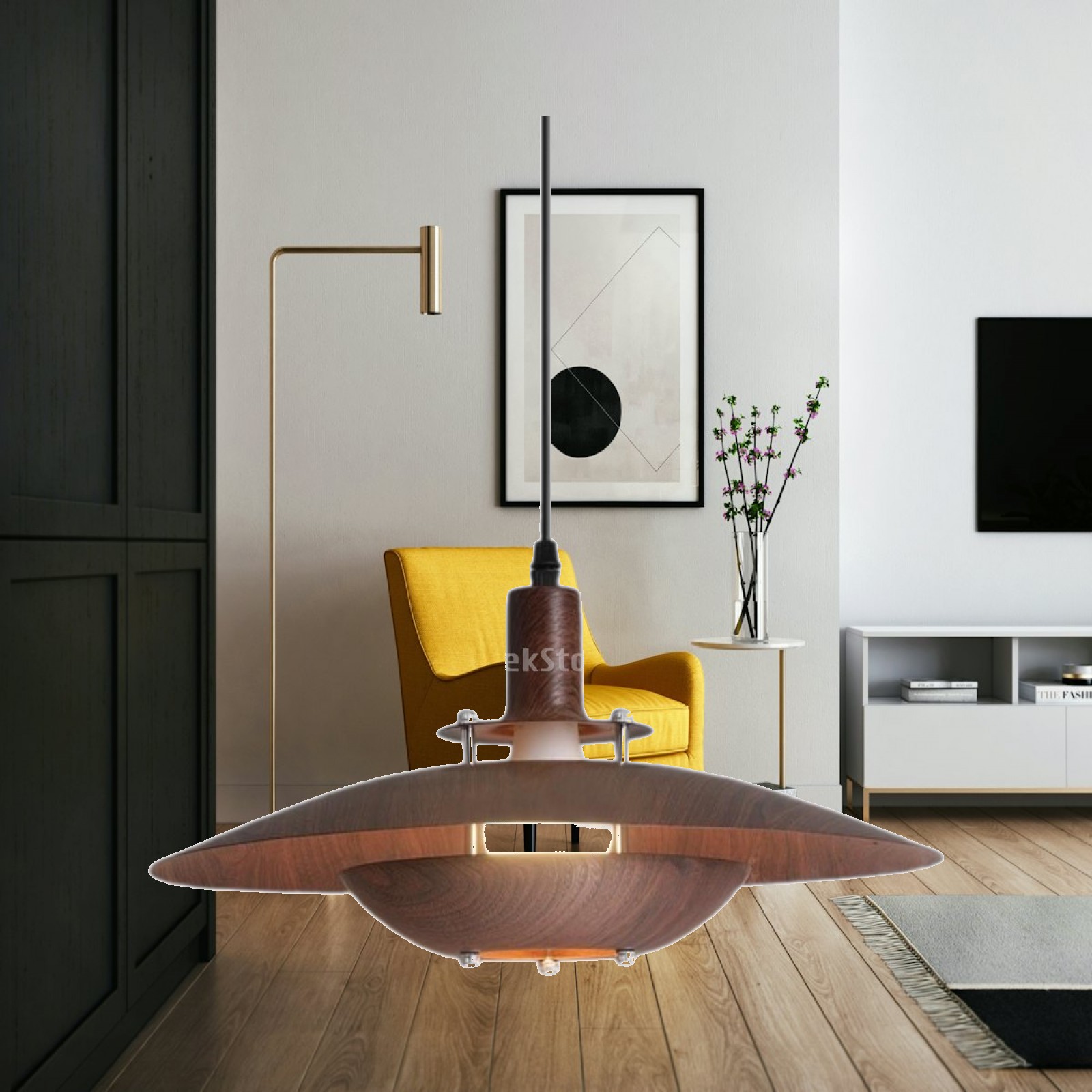 Interior Design Kitchen And Living Room - Landelijke stijl rustieke hanglamp van ijzer,