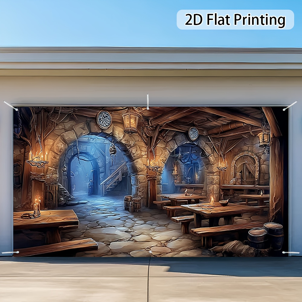 Interior Design Years Of School - Een 2D-geprint interieurontwerp van een middeleeuwse