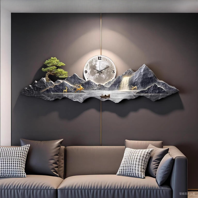 Luxe lichte wandklok woonkamer - Interior Design Kitchen And Living Room recensie en prijs