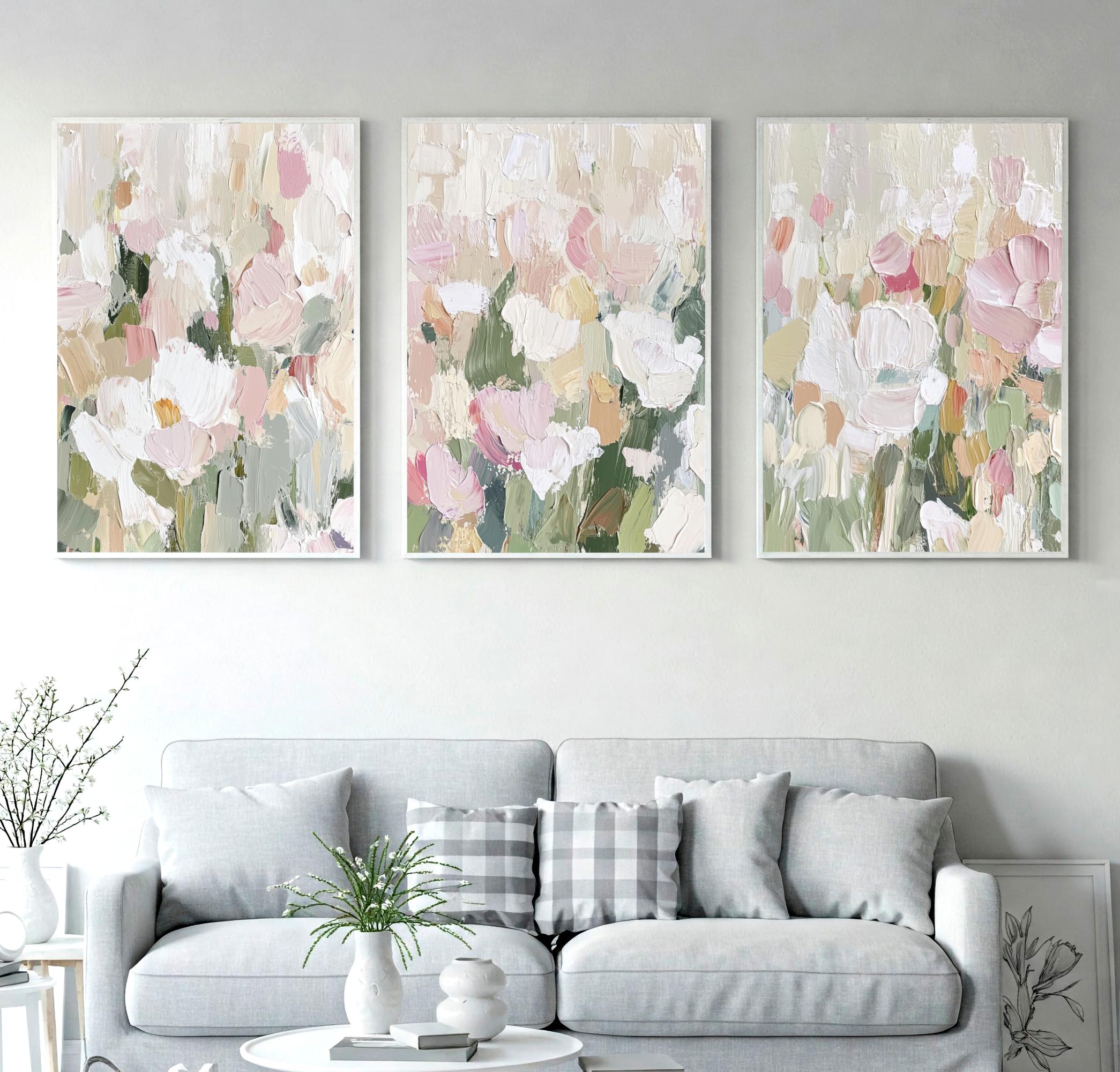 3-delige frameloze Impasto get - Abstract Canvas Set recensie en prijs