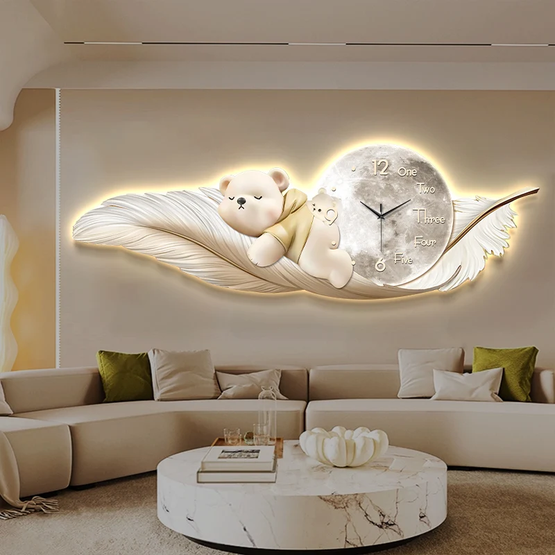 Luxe grote wandklok temperatuu - Interior Design Kitchen And Living Room recensie en prijs