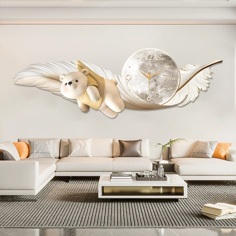 Luxe grote wandklok temperatuu - Interior Design Kitchen And Living Room recensie en prijs