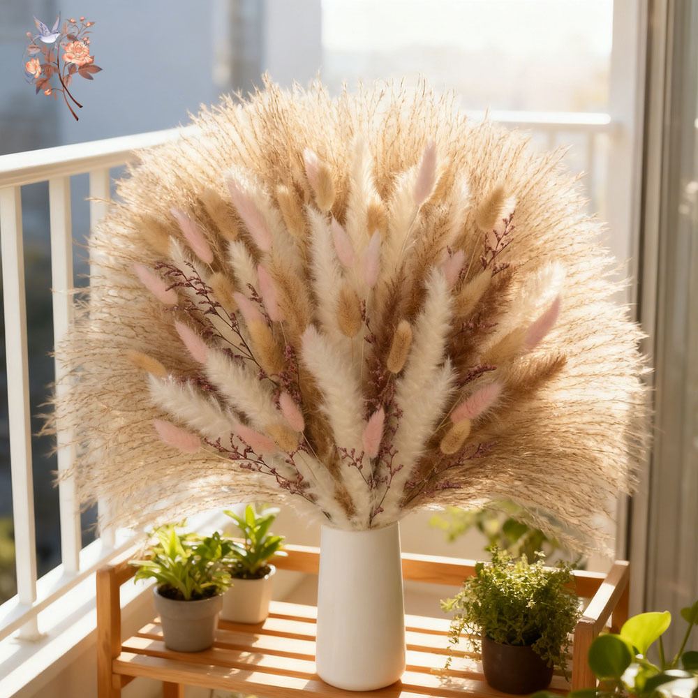 Pluizige Pampas Konijn Staarte - Dried Pampas Bundle recensie en prijs