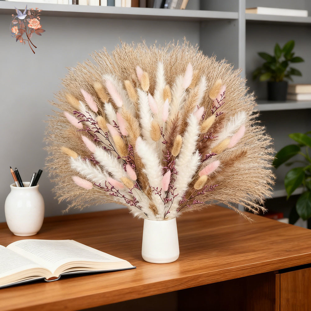 Pluizige Pampas Konijn Staarte - Dried Pampas Bundle recensie en prijs