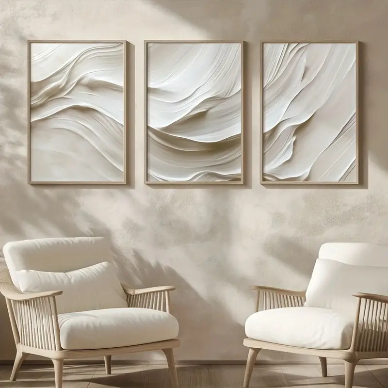 3pcs/set neutraal beige eenvou - Abstract Canvas Set recensie en prijs
