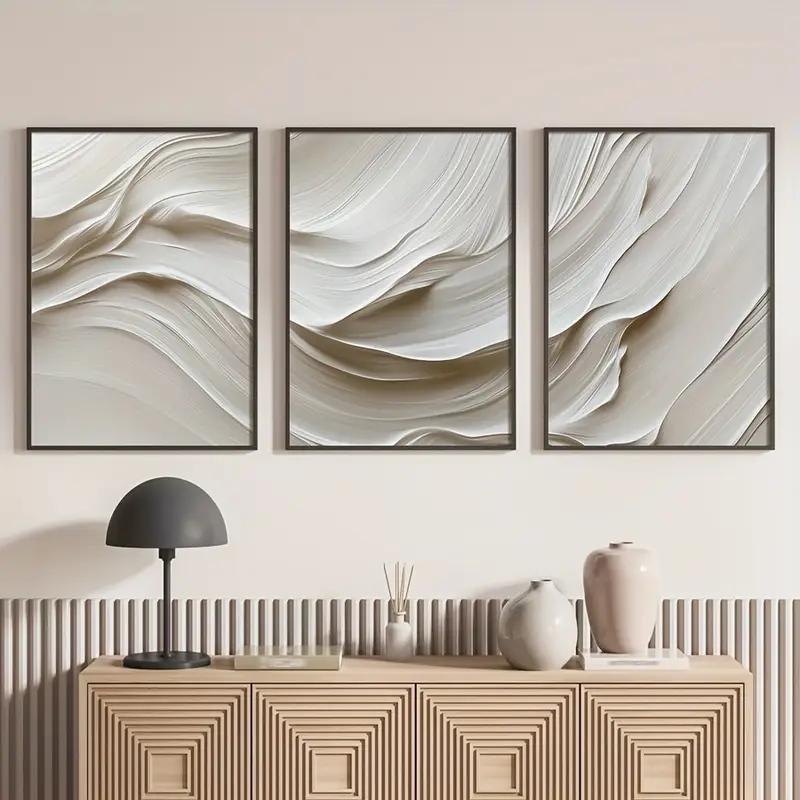 3pcs/set neutraal beige eenvou - Abstract Canvas Set recensie en prijs