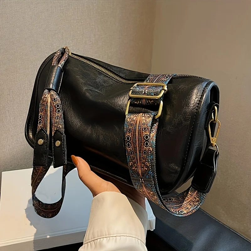 Crossbodytas met grafisch patr - Interior Design Graphic Design recensie en prijs